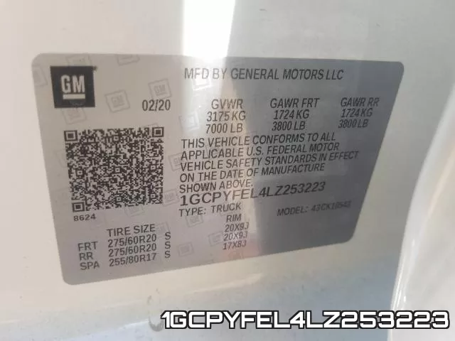 1GCPYFEL4LZ253223 фото 2