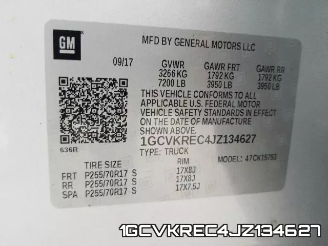 1GCVKREC4JZ134627 фото 2