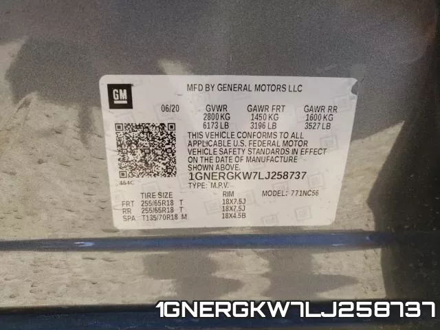 1GNERGKW7LJ258737 фото 2