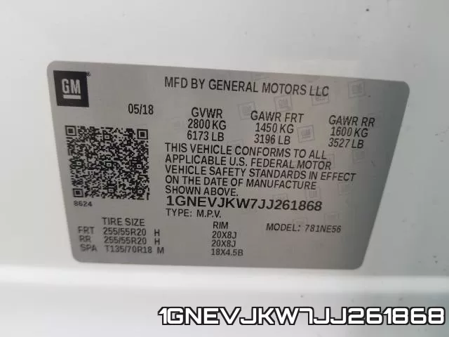 1GNEVJKW7JJ261868 фото 2