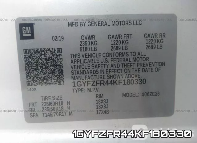 1GYFZFR44KF180330 фото 10