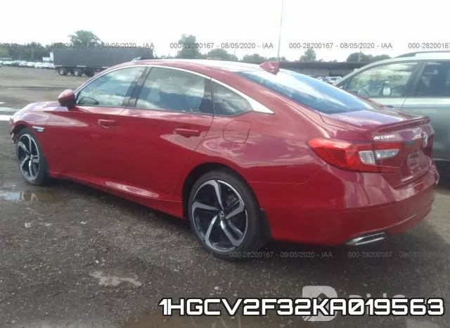 1HGCV2F32KA019563 фото 4