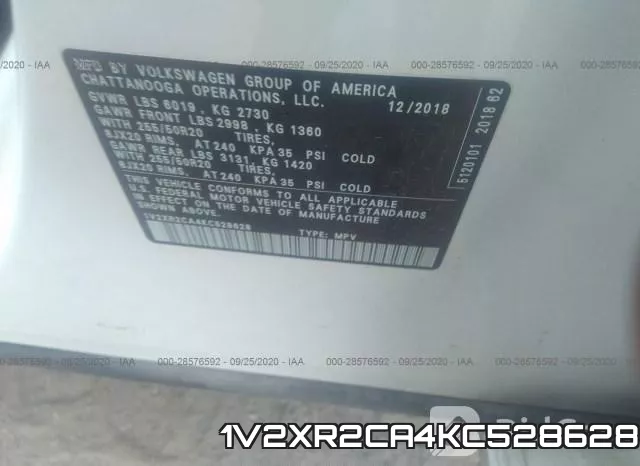 1V2XR2CA4KC528628 фото 10