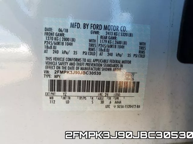 2FMPK3J90JBC30530 фото 2