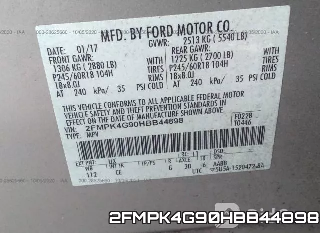 2FMPK4G90HBB44898 фото 9