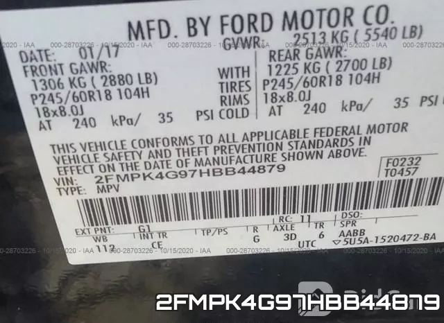 2FMPK4G97HBB44879 фото 10