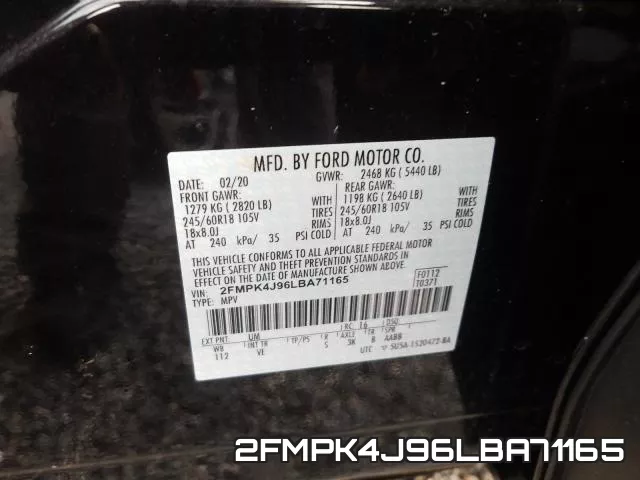2FMPK4J96LBA71165 фото 2