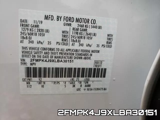 2FMPK4J9XLBA30151 фото 2