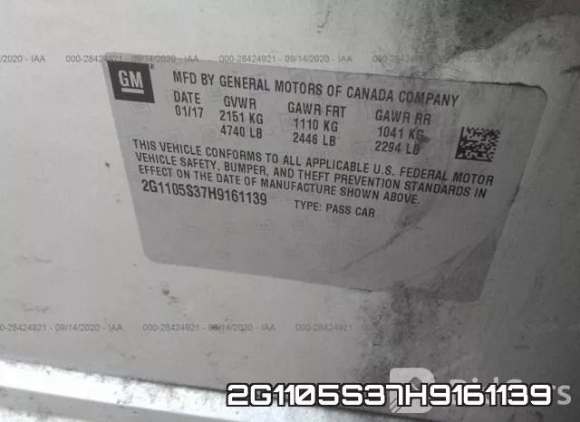 2G1105S37H9161139 фото 10