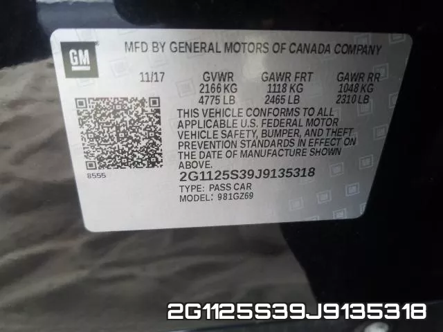 2G1125S39J9135318 фото 2