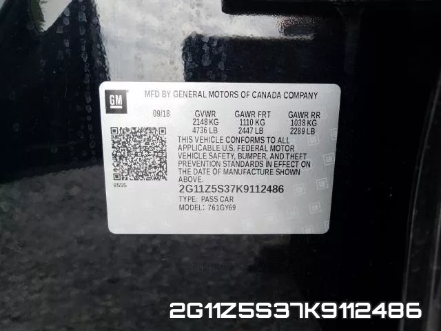 2G11Z5S37K9112486 фото 2