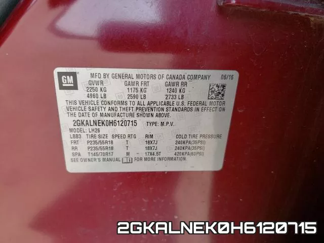 2GKALNEK0H6120715 фото 2