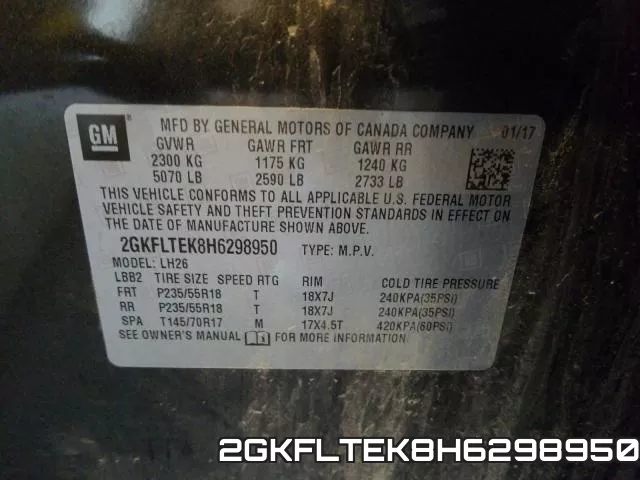 2GKFLTEK8H6298950 фото 2