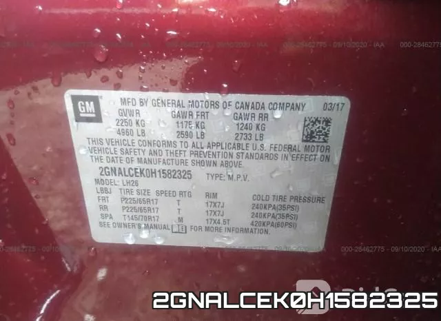 2GNALCEK0H1582325 фото 10