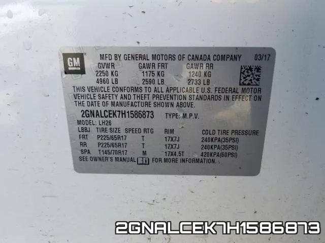 2GNALCEK7H1586873 фото 2