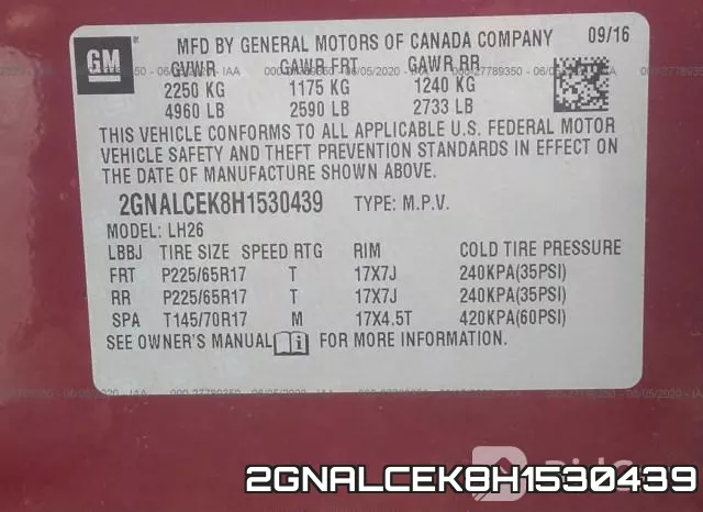 2GNALCEK8H1530439 фото 10