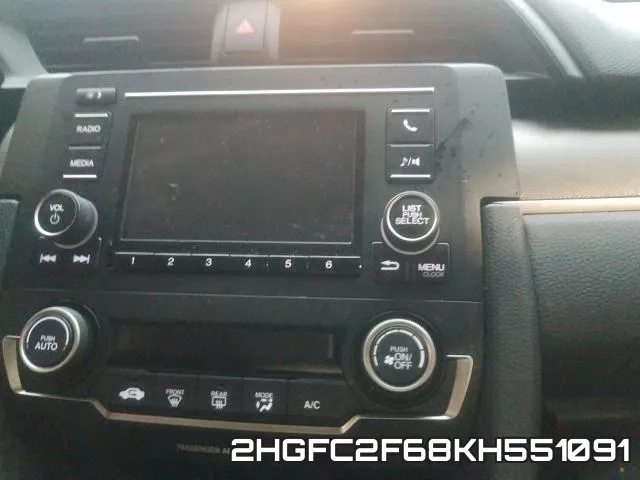 2HGFC2F68KH551091 фото 10