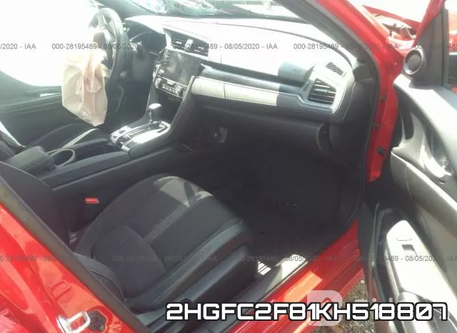 2HGFC2F81KH518807 фото 6
