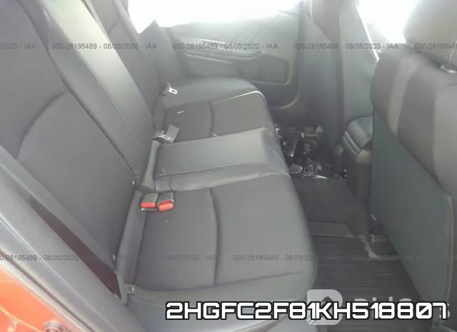 2HGFC2F81KH518807 фото 9