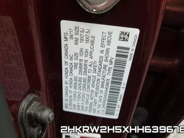 2HKRW2H5XHH639678 фото 2