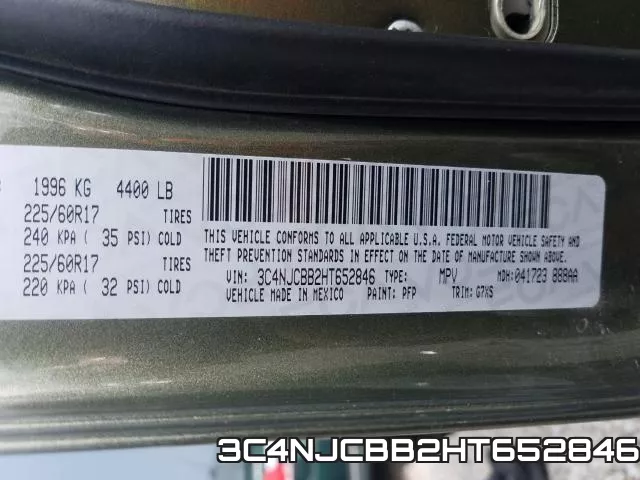 3C4NJCBB2HT652846 фото 2
