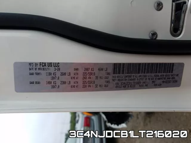 3C4NJDCB1LT216020 фото 2