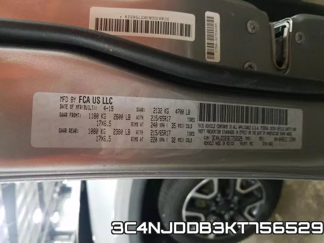 3C4NJDDB3KT756529 фото 2