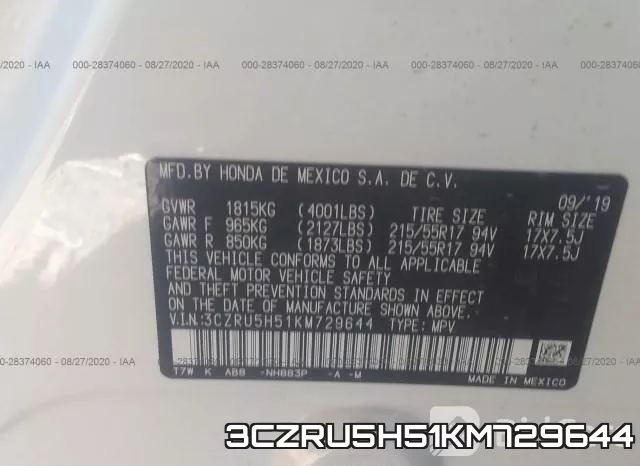 3CZRU5H51KM729644 фото 10