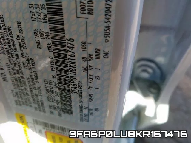3FA6P0LU8KR167476 фото 2