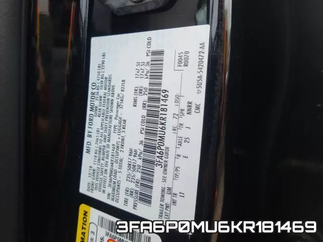 3FA6P0MU6KR181469 фото 2