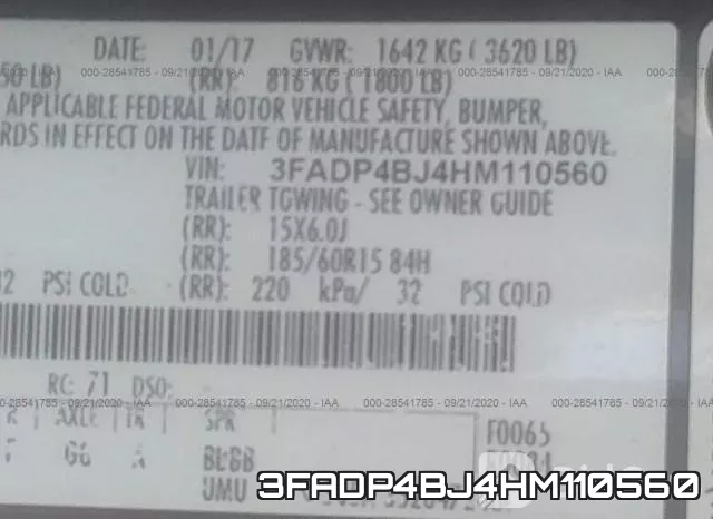 3FADP4BJ4HM110560 фото 10