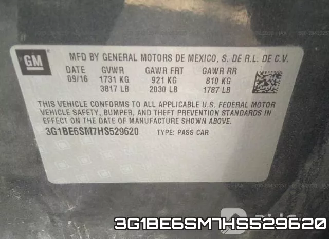 3G1BE6SM7HS529620 фото 9