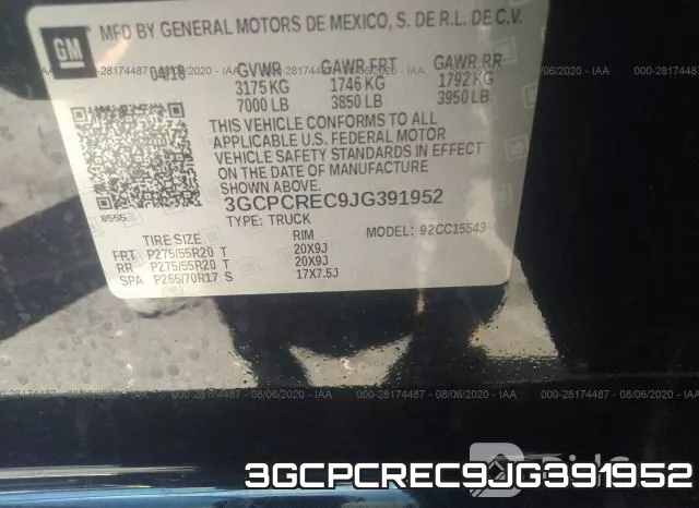 3GCPCREC9JG391952 фото 10