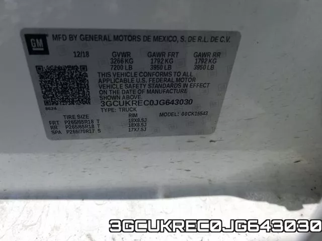 3GCUKREC0JG643030 фото 2