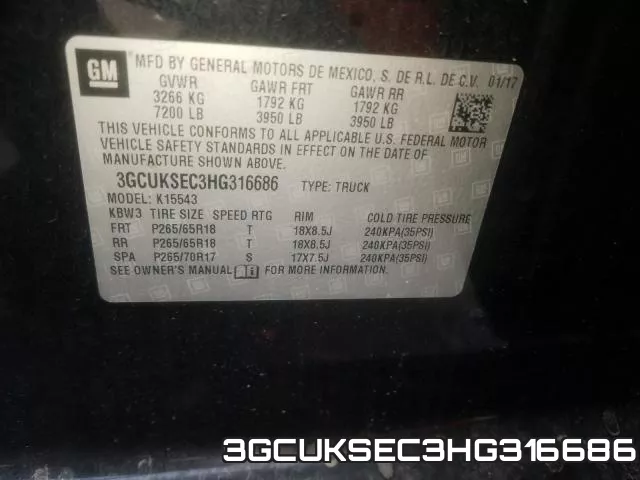 3GCUKSEC3HG316686 фото 2
