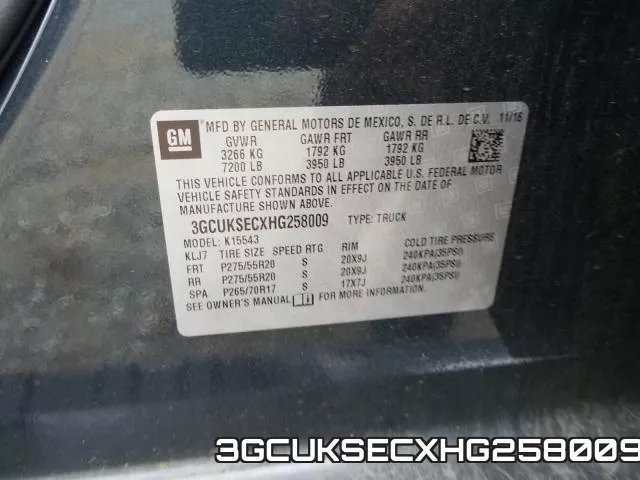 3GCUKSECXHG258009 фото 2