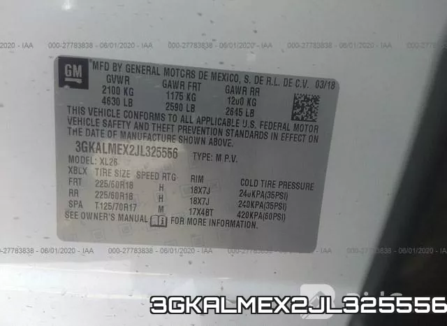 3GKALMEX2JL325556 фото 10