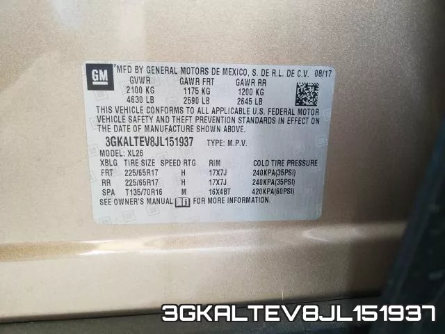 3GKALTEV8JL151937 фото 2