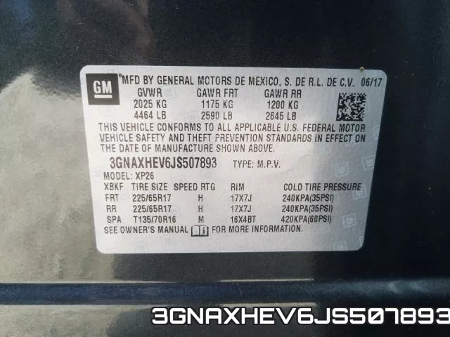 3GNAXHEV6JS507893 фото 2
