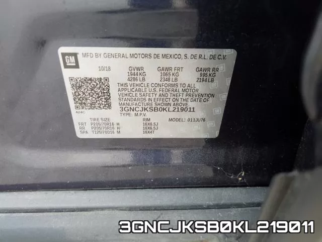 3GNCJKSB0KL219011 фото 2