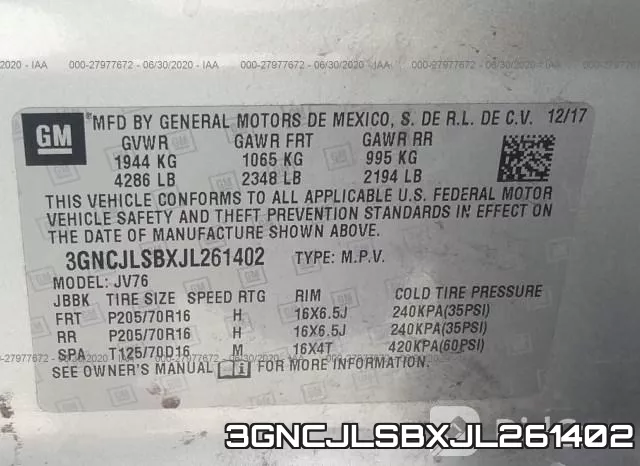 3GNCJLSBXJL261402 фото 10