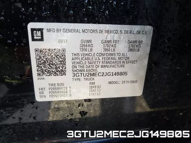 3GTU2MEC2JG149805 фото 2