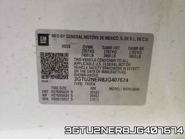 3GTU2NER8JG407674 фото 2