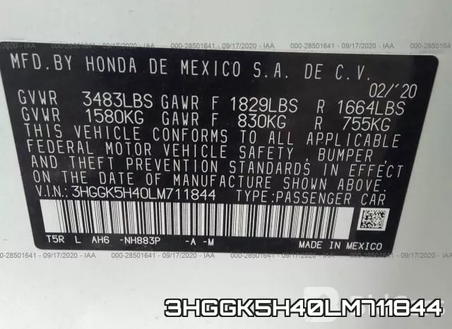 3HGGK5H40LM711844 фото 10