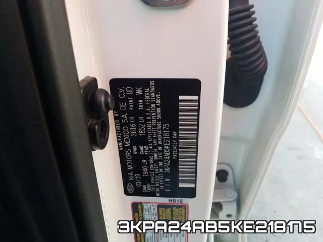 3KPA24AB5KE218175 фото 2