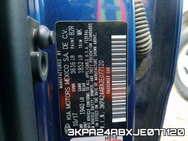 3KPA24ABXJE077120 фото 2