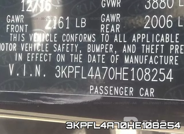 3KPFL4A70HE108254 фото 10