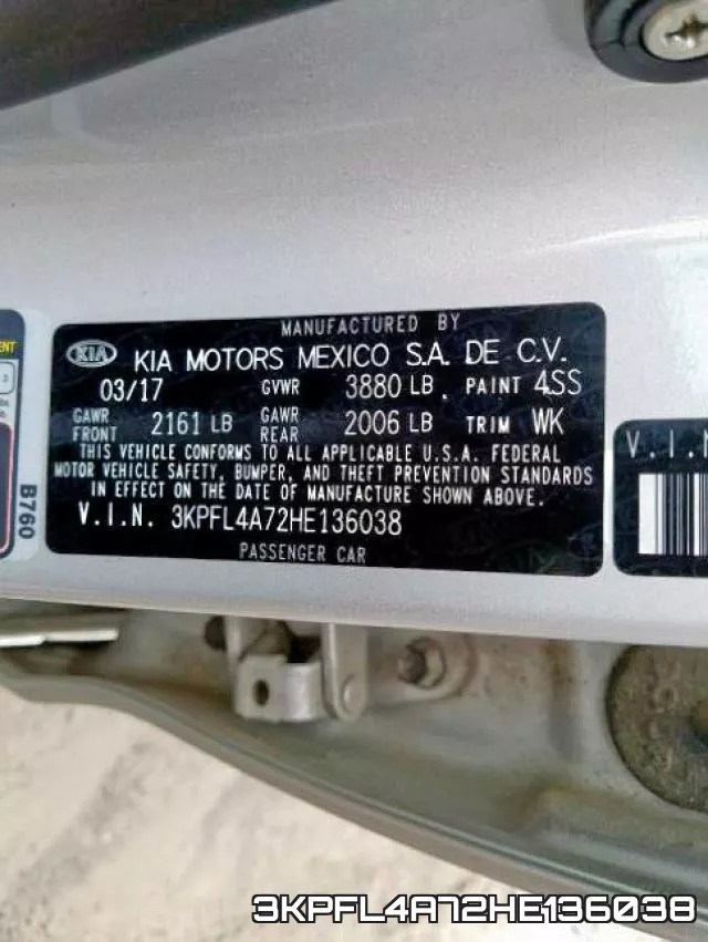 3KPFL4A72HE136038 фото 2