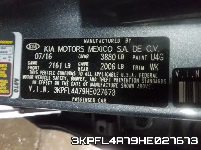 3KPFL4A79HE027673 фото 2