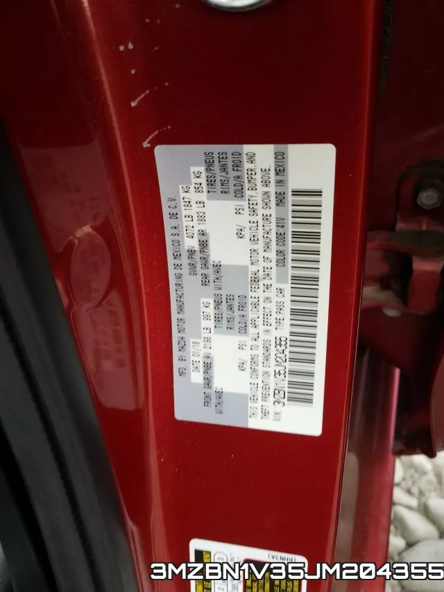3MZBN1V35JM204355 фото 2